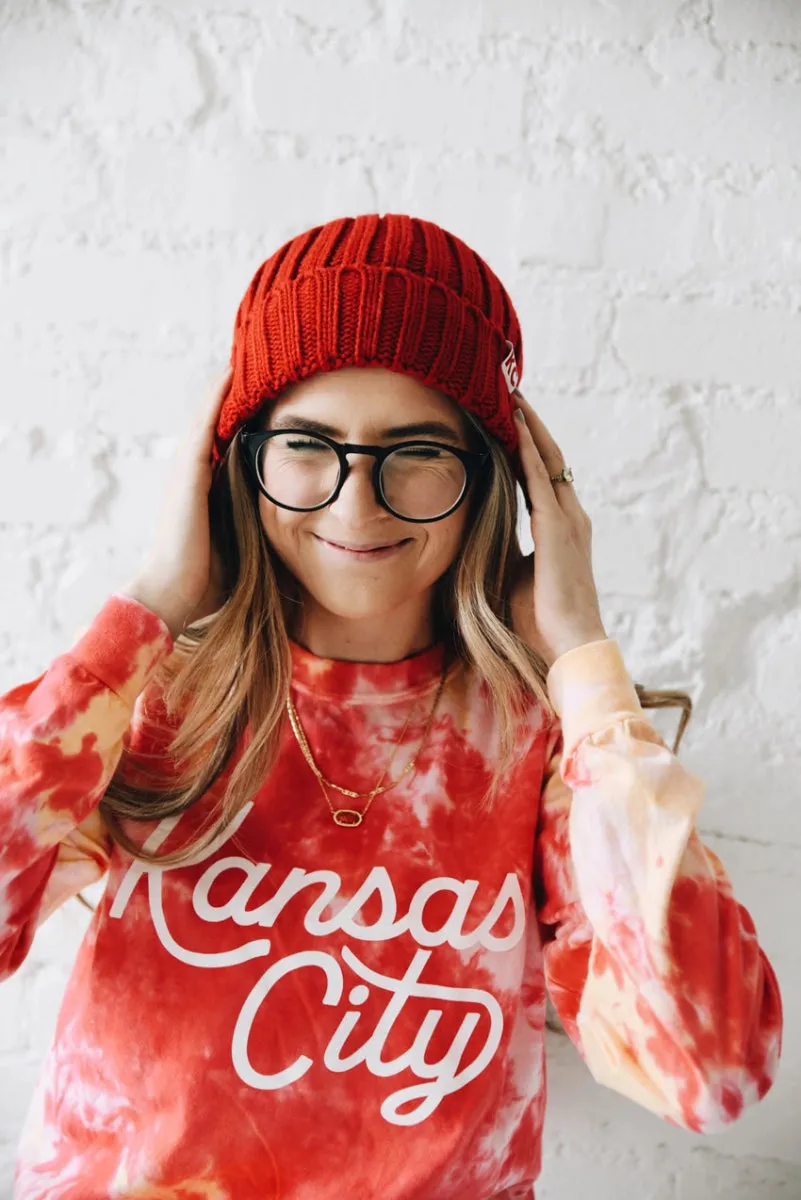 KC Knit Beanie - Red