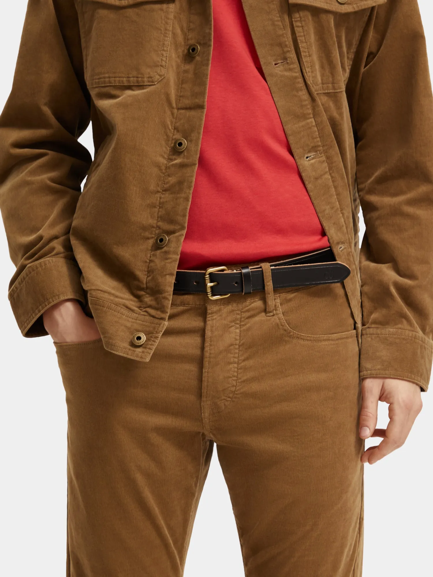 Leather belt