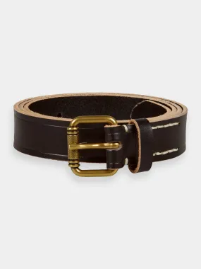 Leather belt