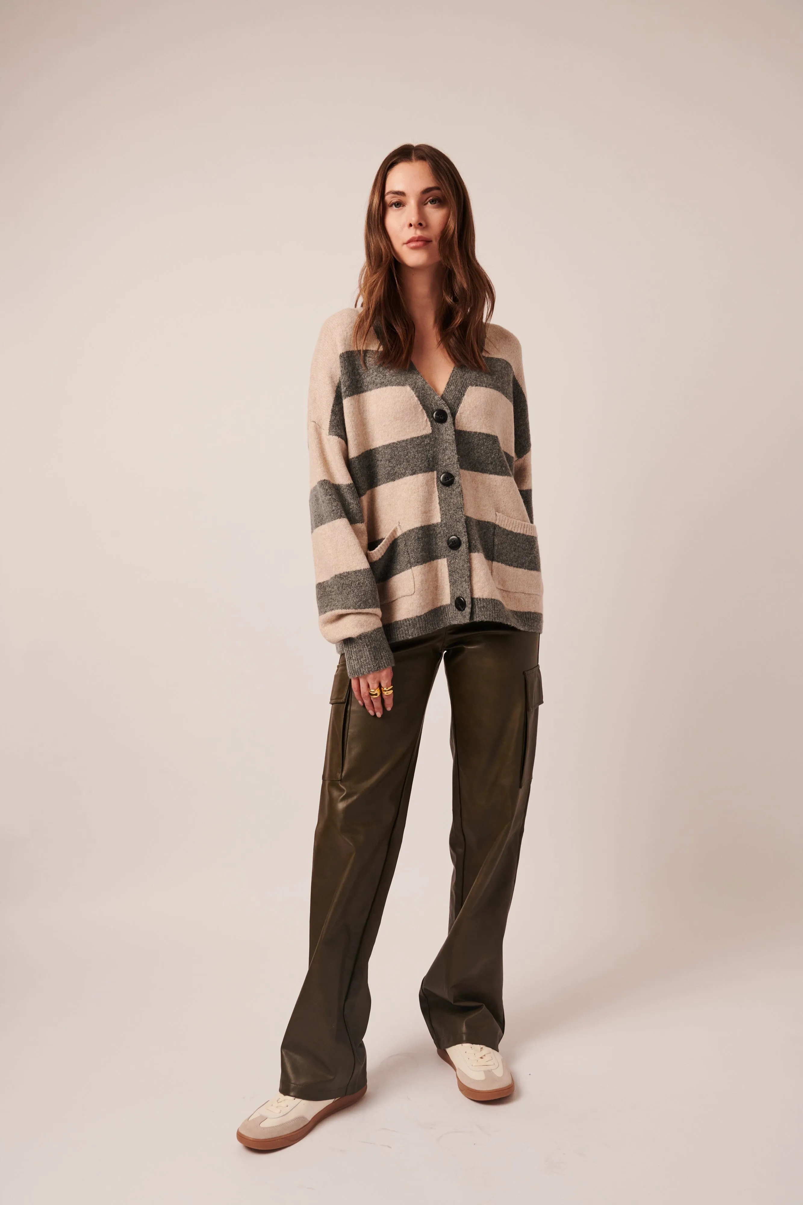 Line Phillie Striped Cardigan- Little Owl