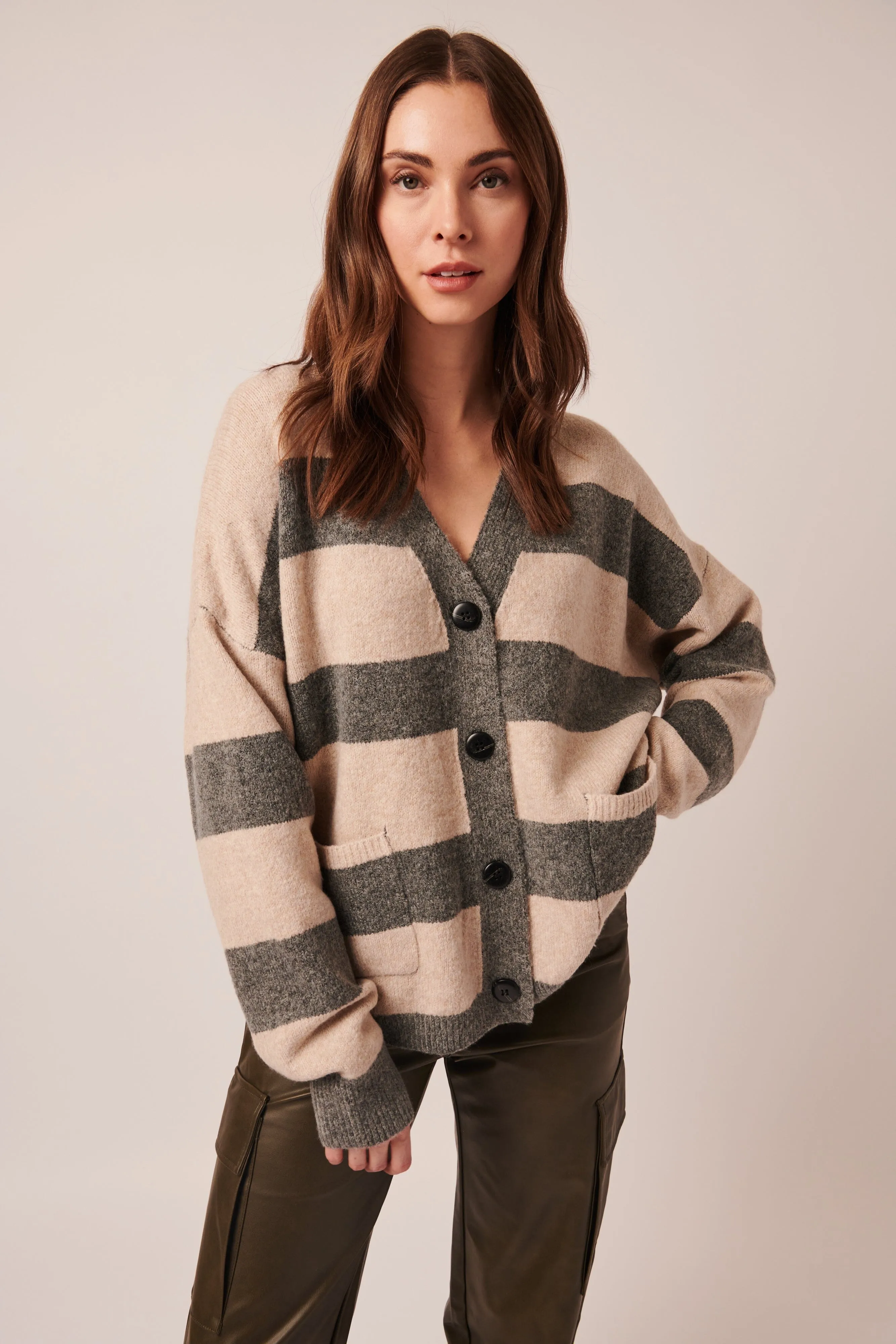 Line Phillie Striped Cardigan- Little Owl