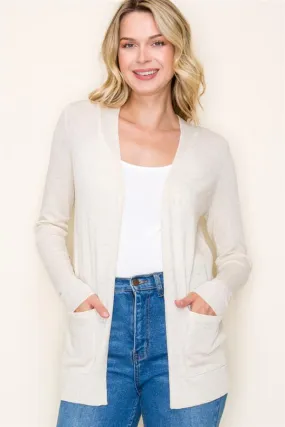 Linen-Like Everyday Cardigan