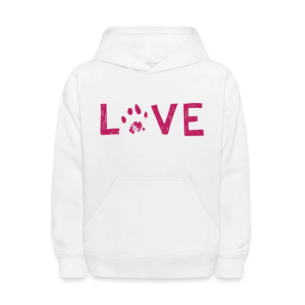Love Pawprint Kids' Hoodie