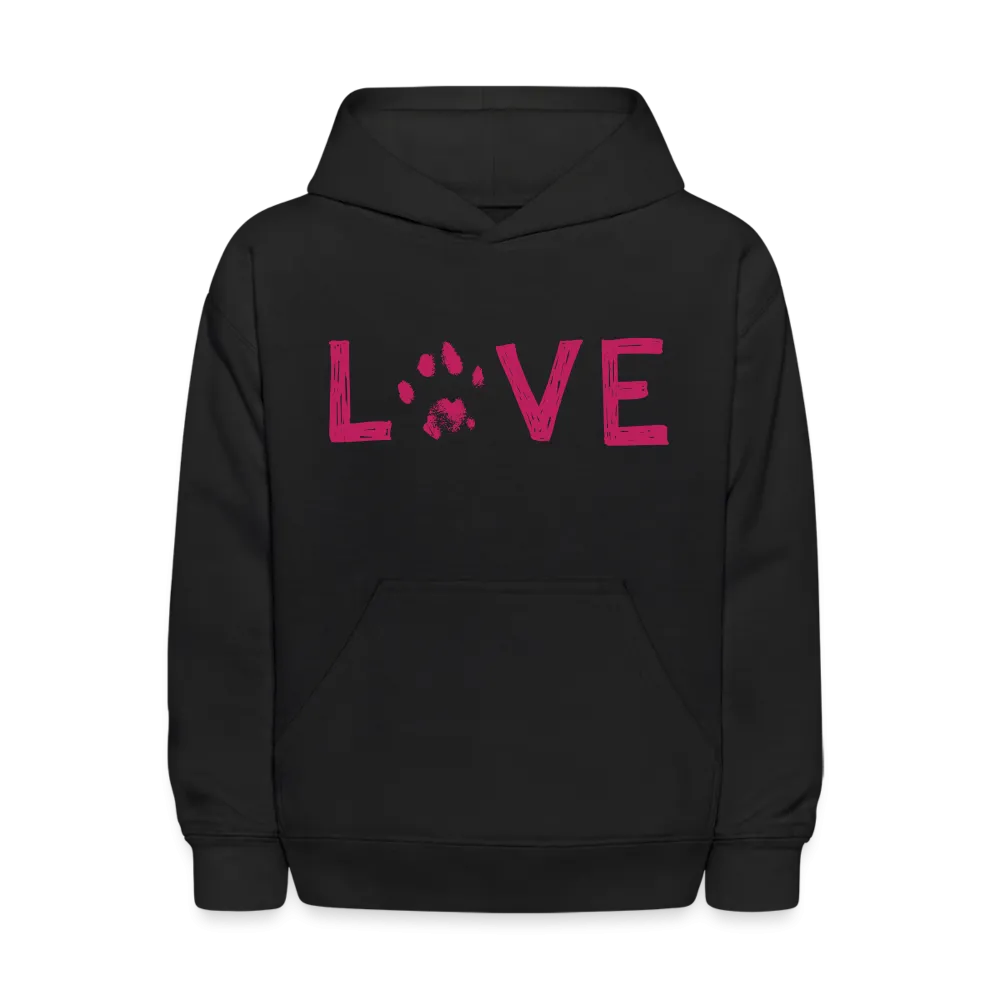 Love Pawprint Kids' Hoodie