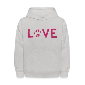 Love Pawprint Kids' Hoodie
