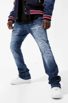 Martin Stacked - Crouching Tiger Denim - Dark Blue - JTF91628
