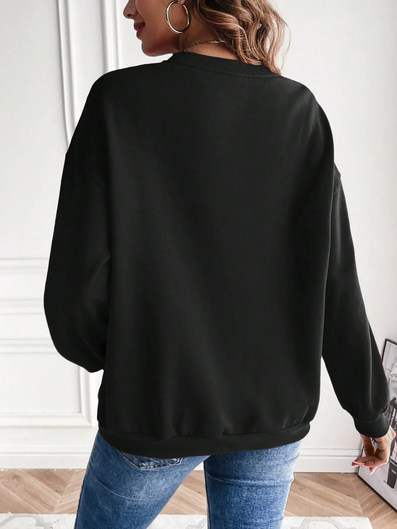Maternity Sweatshirt With Text Print