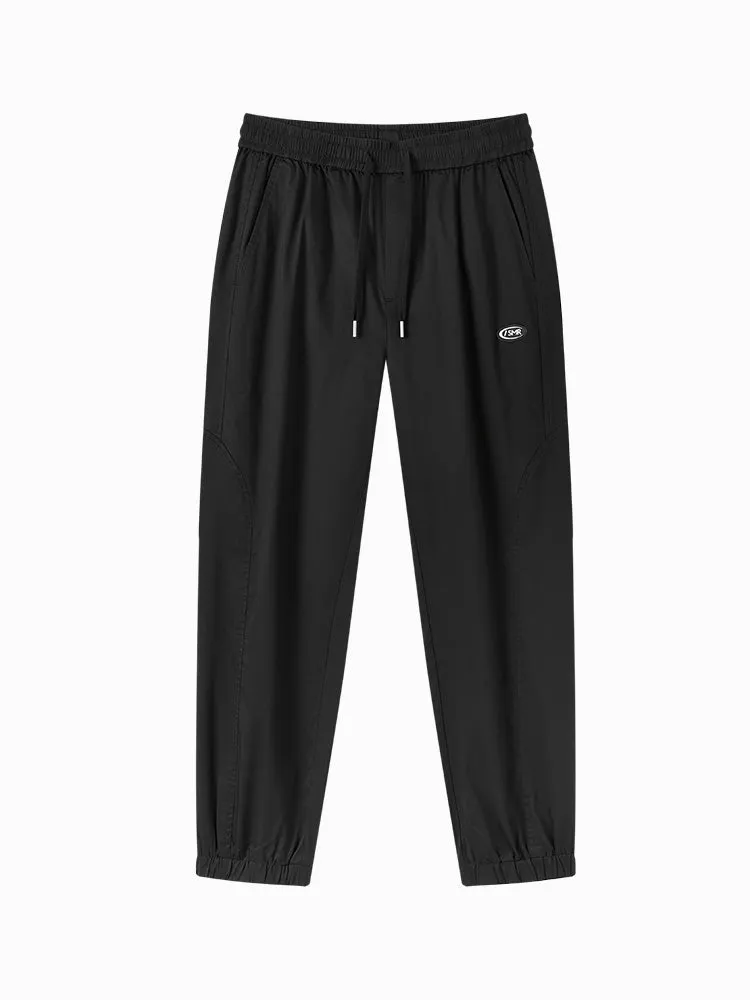 Men's Cotton Comfortable Cool Antibacterial Woven Jogging Pants
