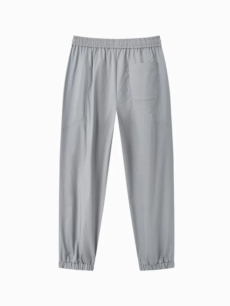 Men's Cotton Comfortable Cool Antibacterial Woven Jogging Pants