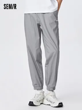 Men's Cotton Comfortable Cool Antibacterial Woven Jogging Pants