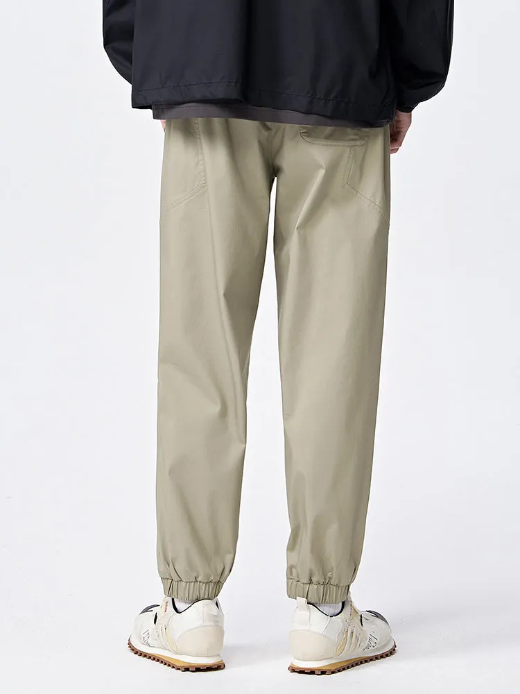Men's Cotton Comfortable Cool Antibacterial Woven Jogging Pants