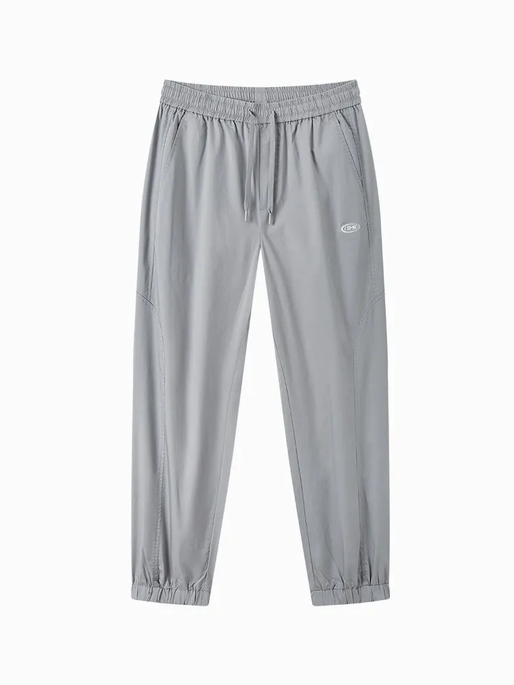 Men's Cotton Comfortable Cool Antibacterial Woven Jogging Pants