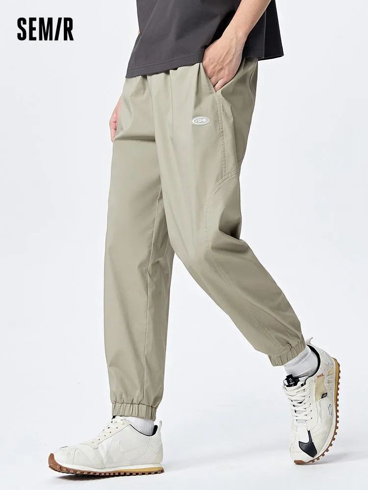 Men's Cotton Comfortable Cool Antibacterial Woven Jogging Pants