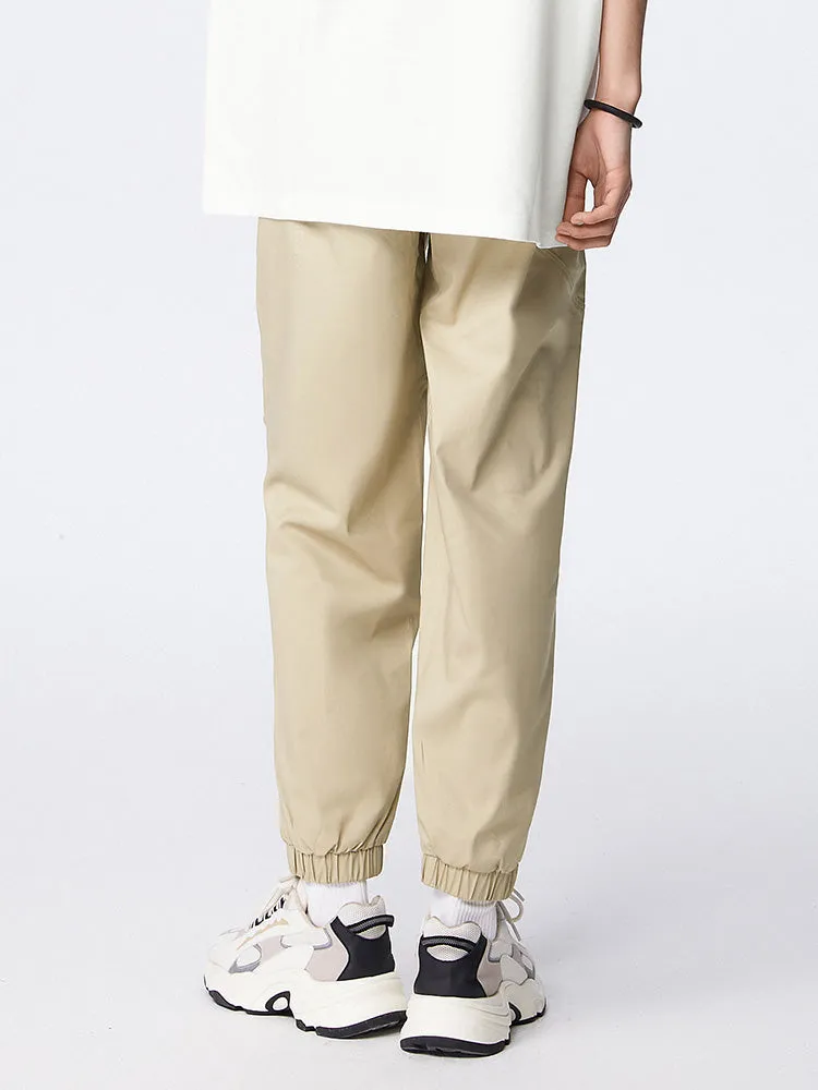 Men's Cotton Comfortable Cool Antibacterial Woven Jogging Pants