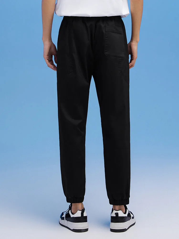 Men's Cotton Comfortable Cool Antibacterial Woven Jogging Pants