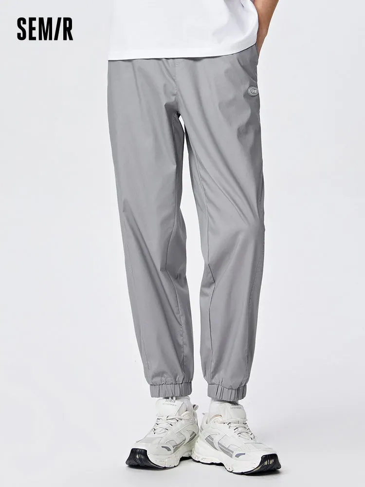 Men's Cotton Comfortable Cool Antibacterial Woven Jogging Pants