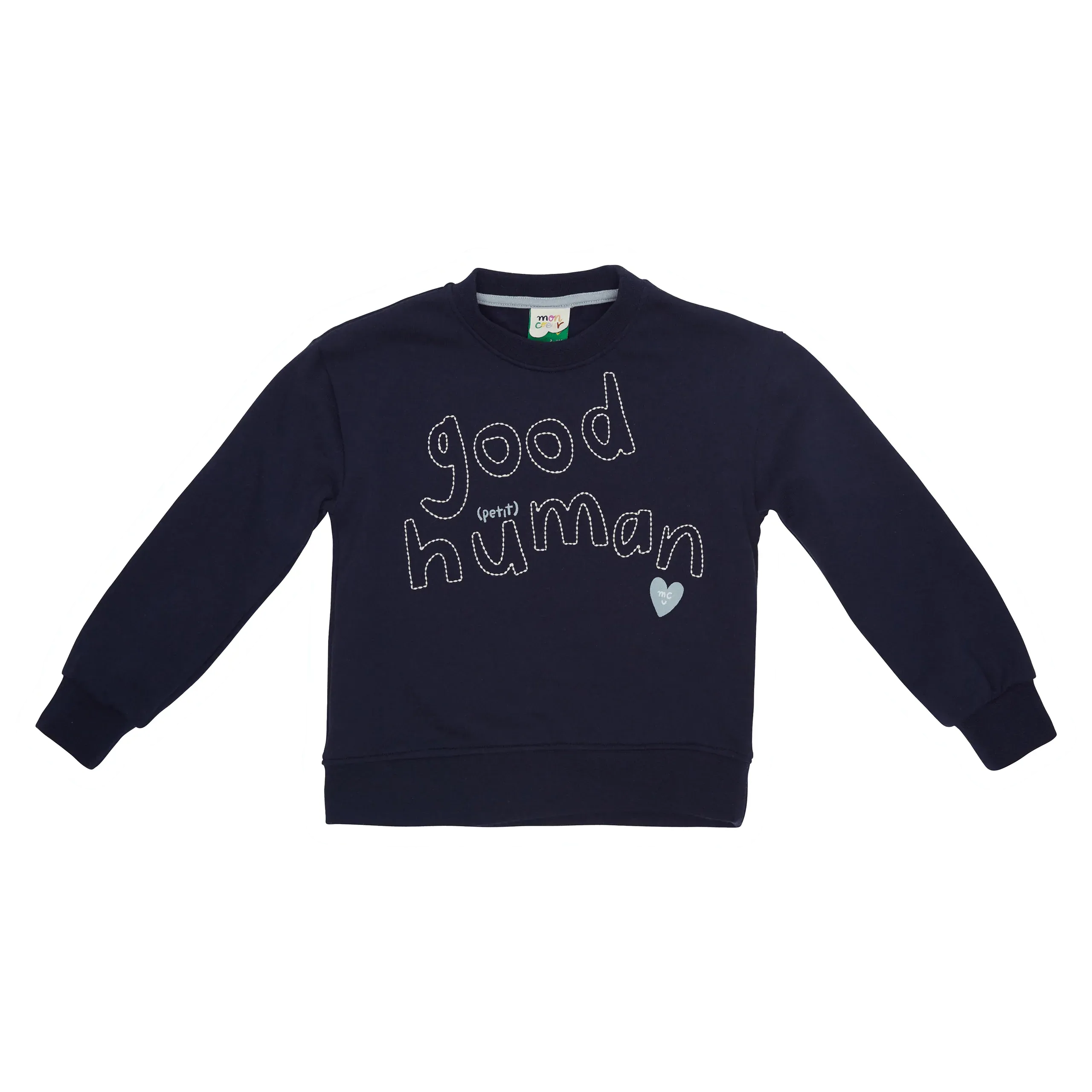 Mon Coeur Kid Good Human Petite Sweatshirt