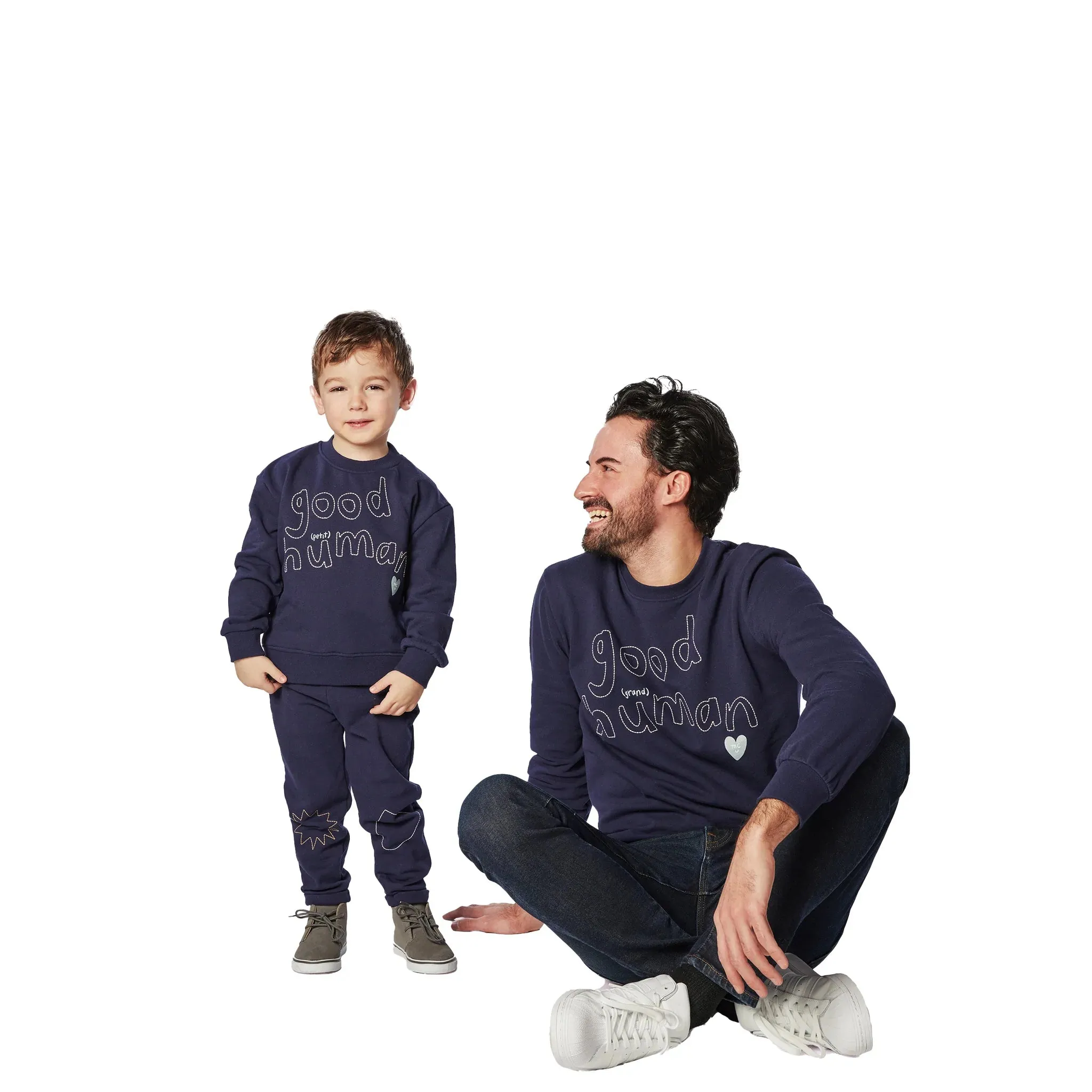 Mon Coeur Kid Good Human Petite Sweatshirt