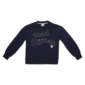 Mon Coeur Kid Good Human Petite Sweatshirt