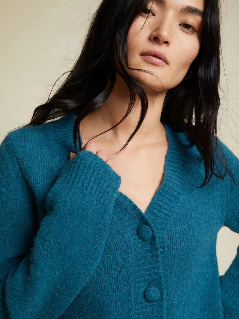 Nation Jamie Knit Cardigan - Deep Teal