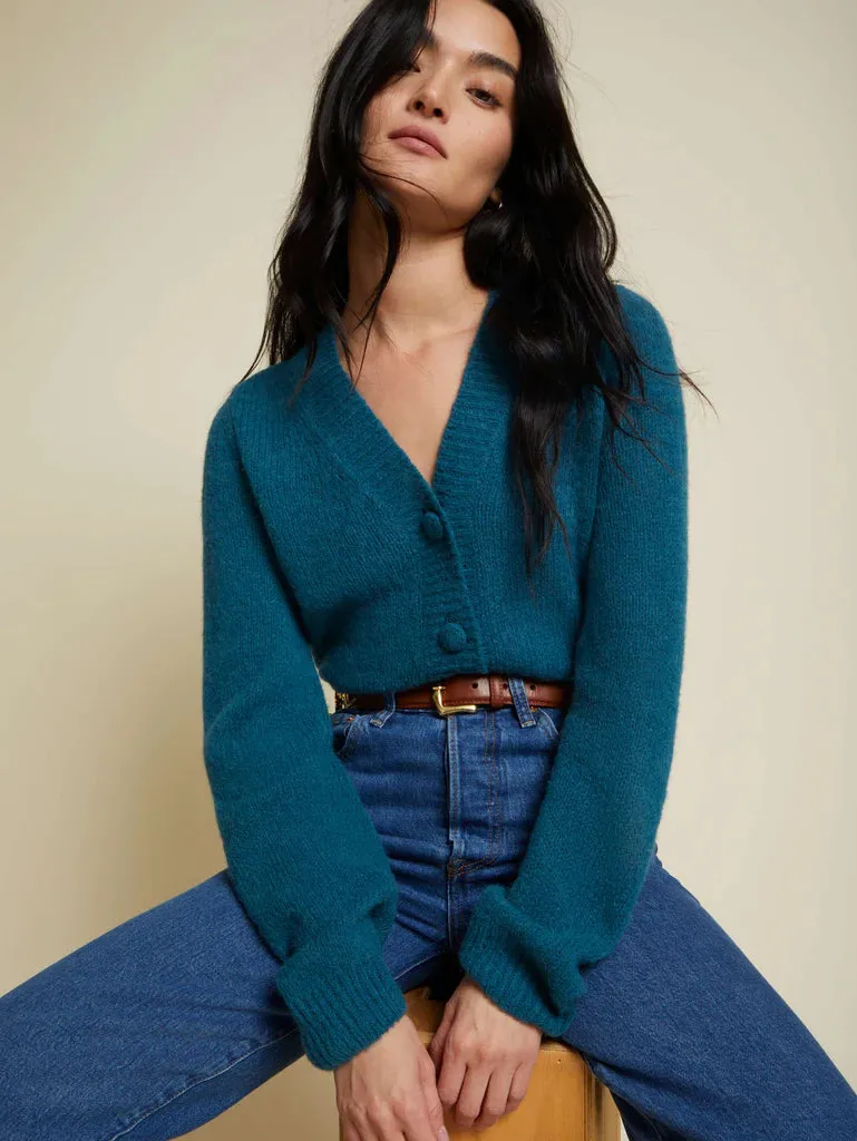 Nation Jamie Knit Cardigan - Deep Teal