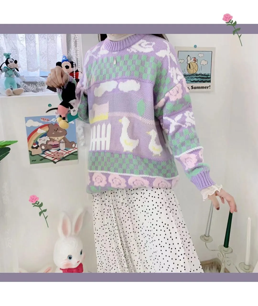 On Duck Farm Pullover Sweater