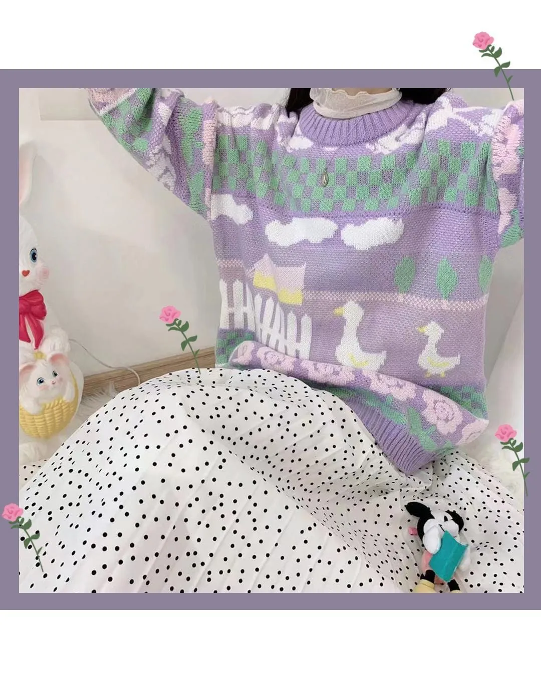 On Duck Farm Pullover Sweater
