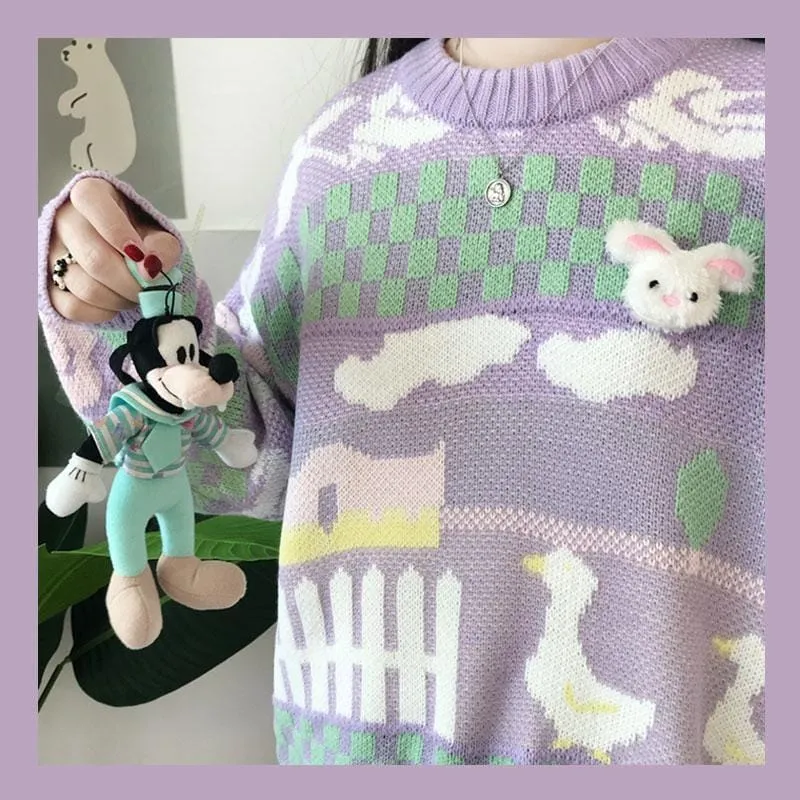 On Duck Farm Pullover Sweater