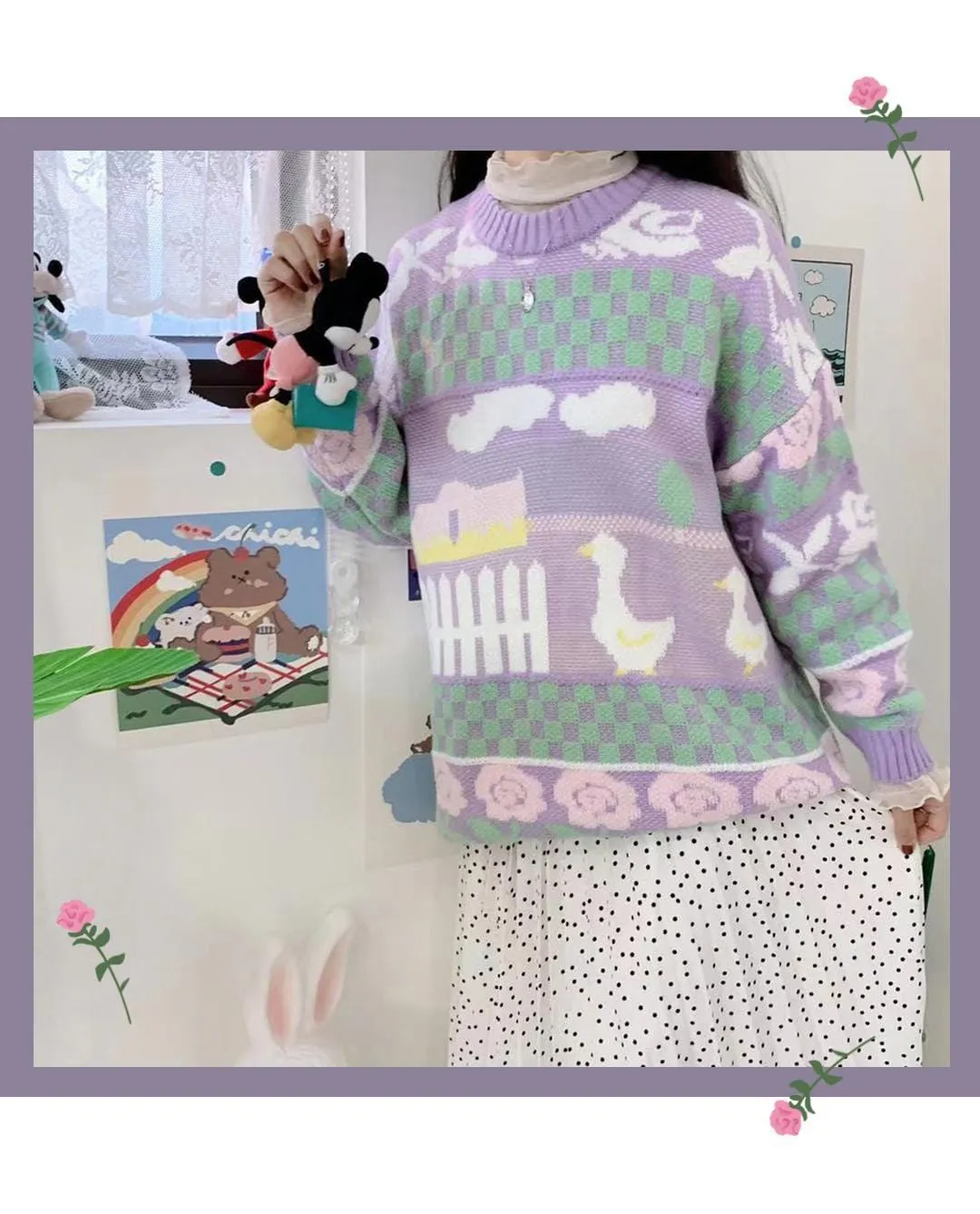 On Duck Farm Pullover Sweater