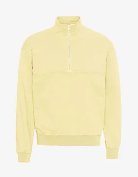 Organic Quarter Zip - Soft Yellow