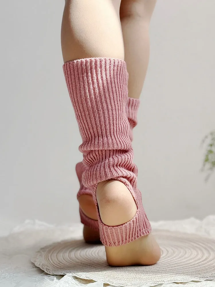 Pink Lolita Knitted Leg Warmers