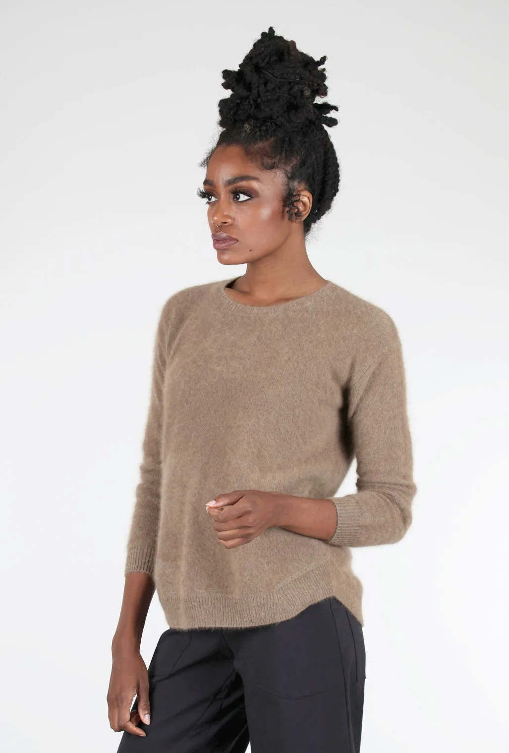 Raccoon Classic Crew Sweater, Taupe