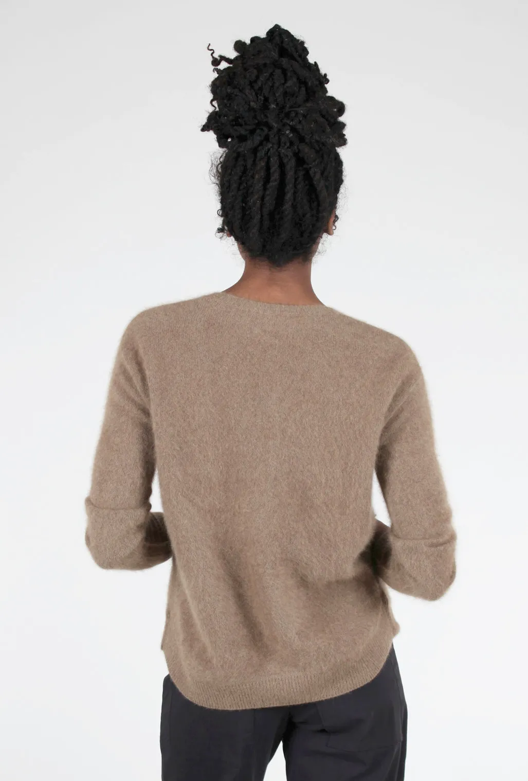 Raccoon Classic Crew Sweater, Taupe