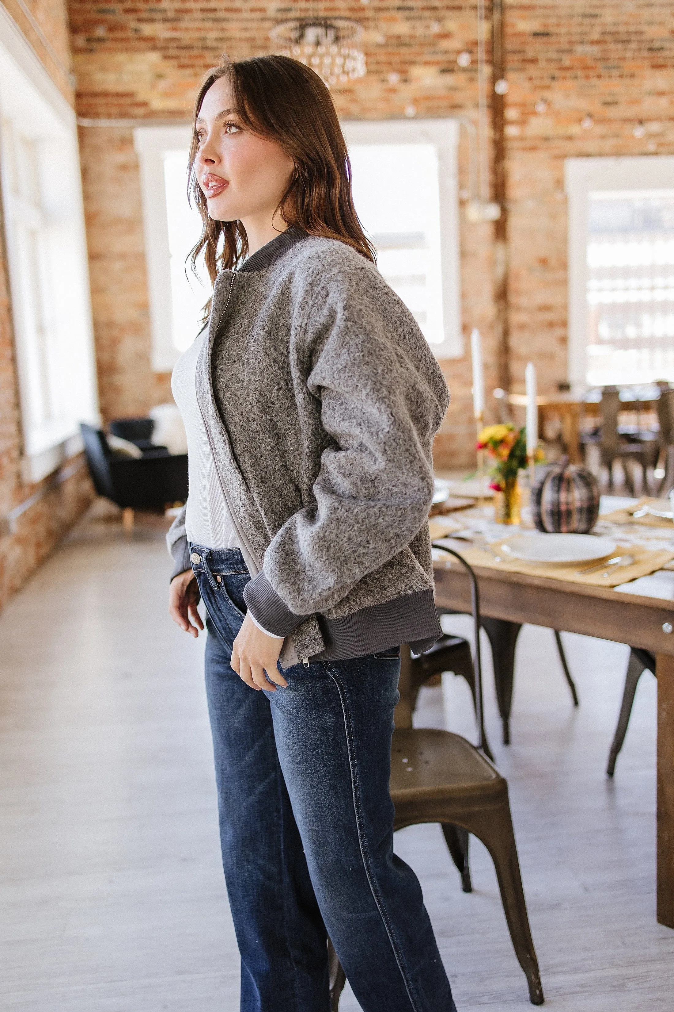 SALE - Marshal Zip Up Fuzzy Jacket | S-XL