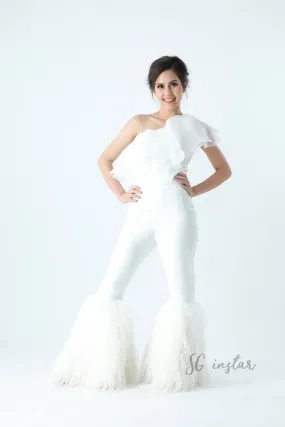 SGinstar Meya ostrich feathers pants