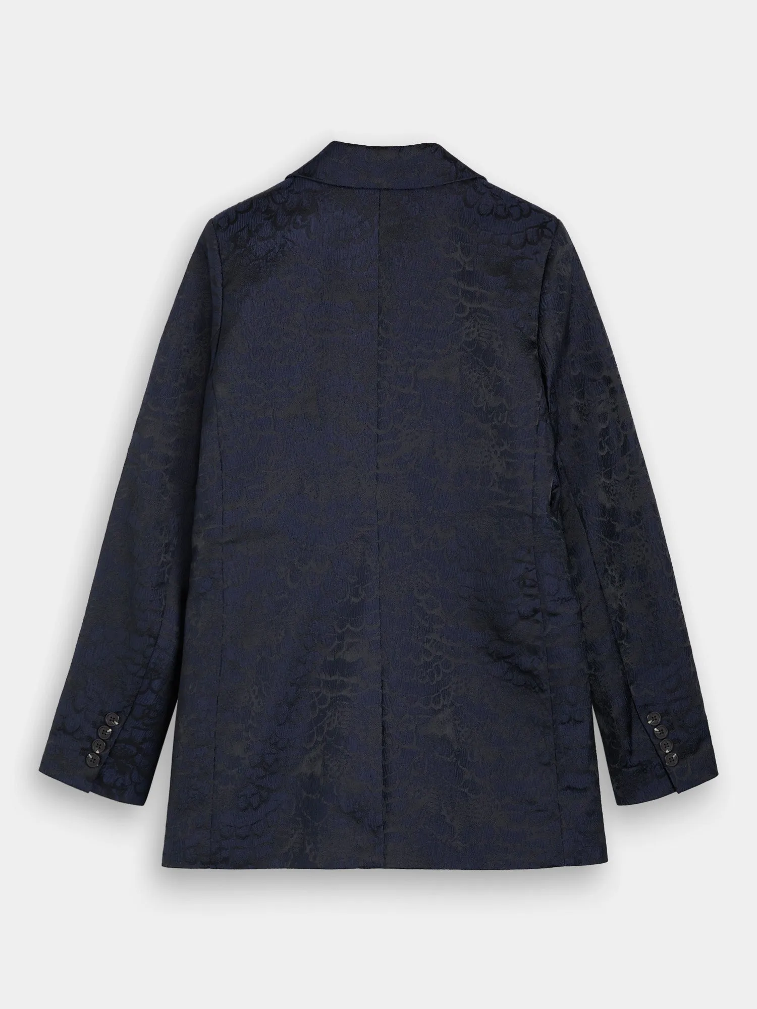 Single-breasted jacquard blazer
