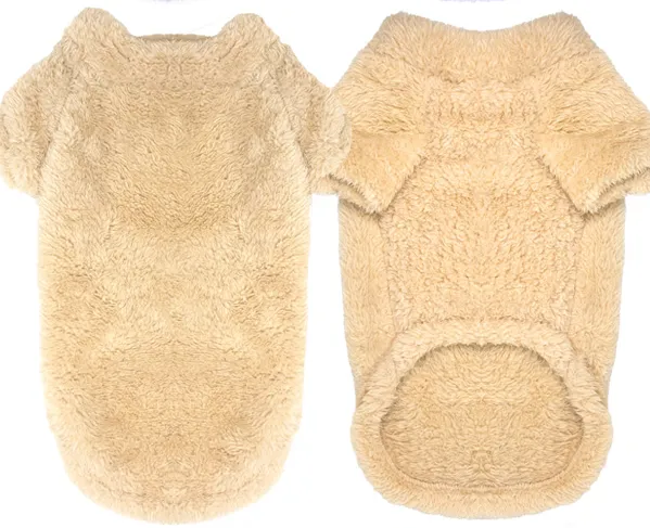 Soft Plush Dog Pullover - Burgundy