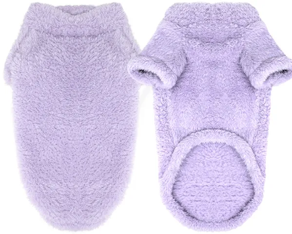 Soft Plush Dog Pullover - Burgundy