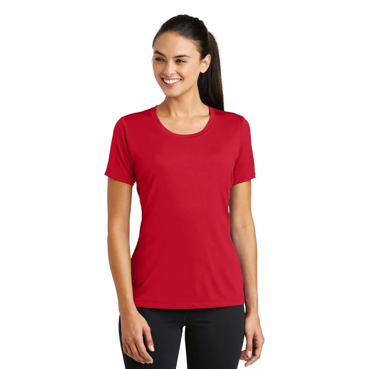 Sport-Tek Women's Deep Red PosiCharge Tough Tee