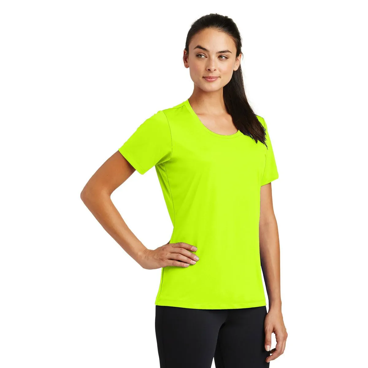 Sport-Tek Women's Neon Yellow PosiCharge Tough Tee