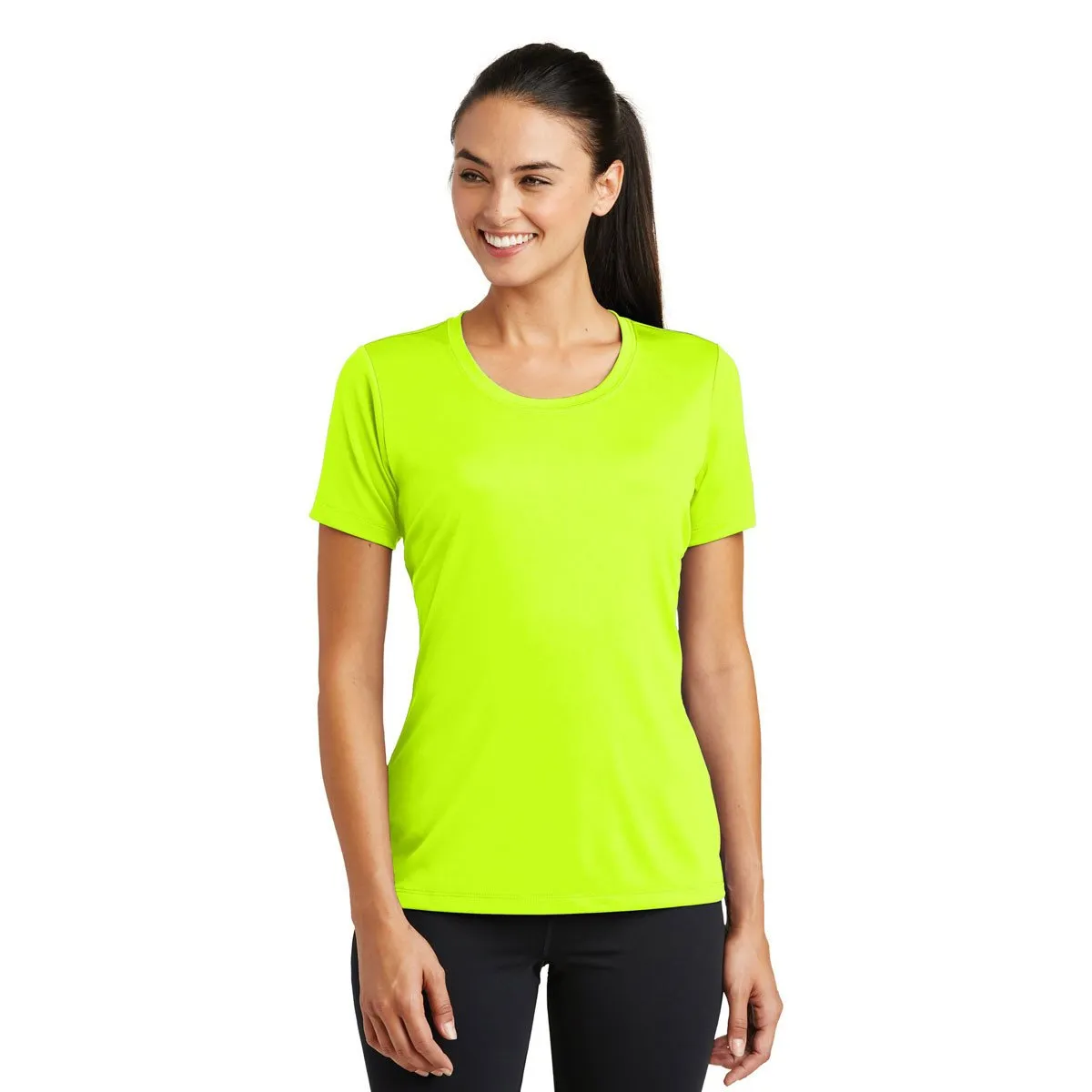 Sport-Tek Women's Neon Yellow PosiCharge Tough Tee