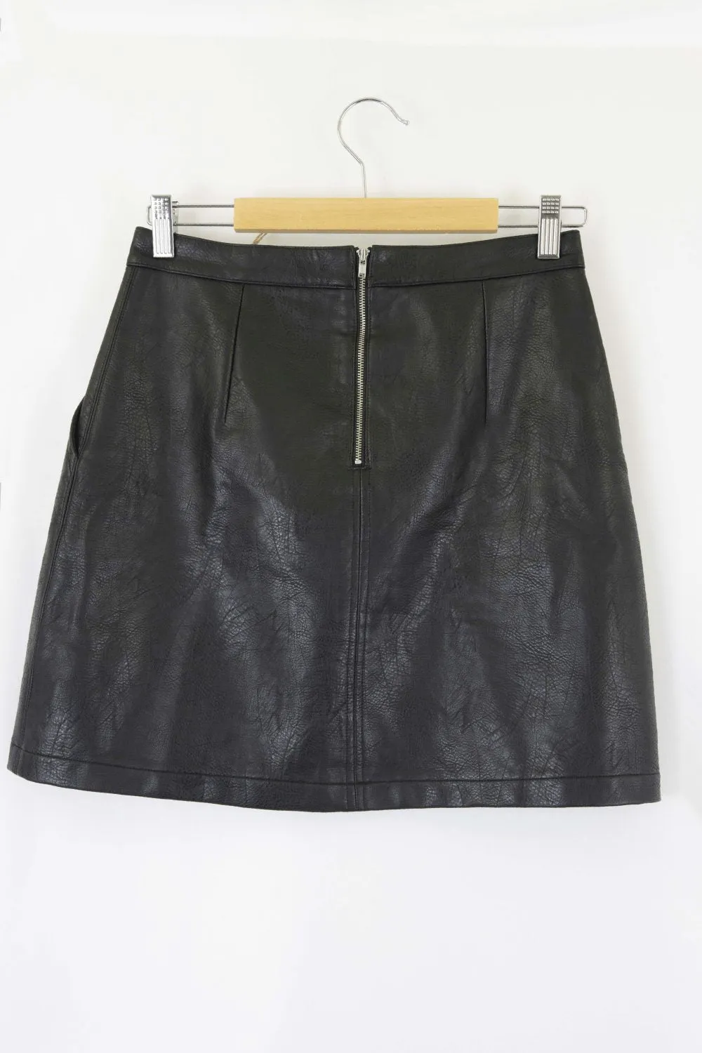 Sportsgirl Faux Leather Skirt XS