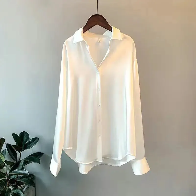 Spring Shirt And Blouses Knitted Woman Top Casual Elegance