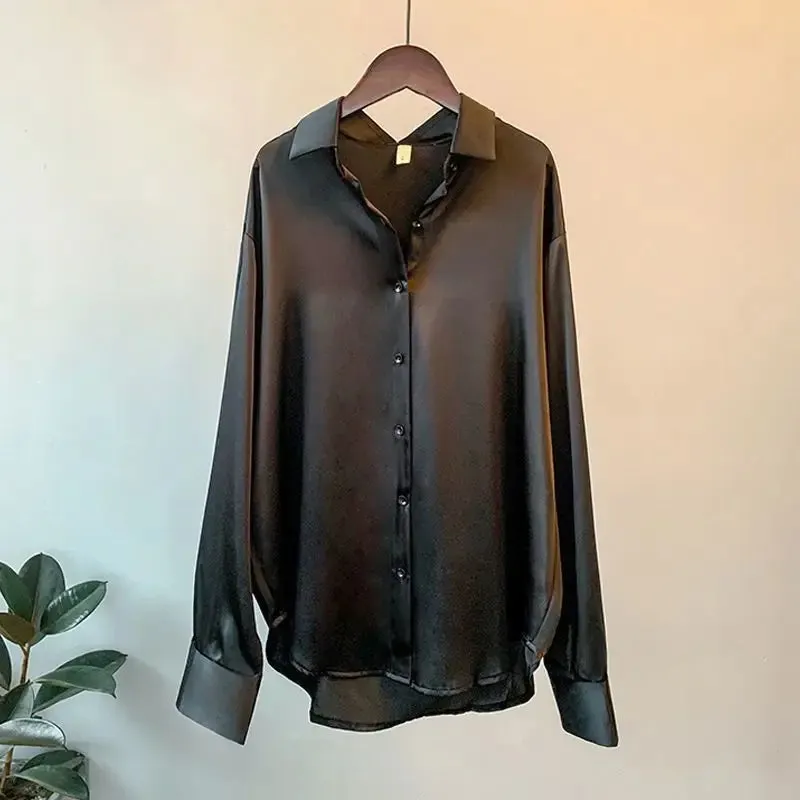 Spring Shirt And Blouses Knitted Woman Top Casual Elegance