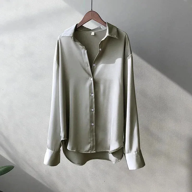 Spring Shirt And Blouses Knitted Woman Top Casual Elegance