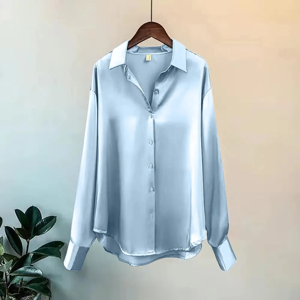 Spring Shirt And Blouses Knitted Woman Top Casual Elegance