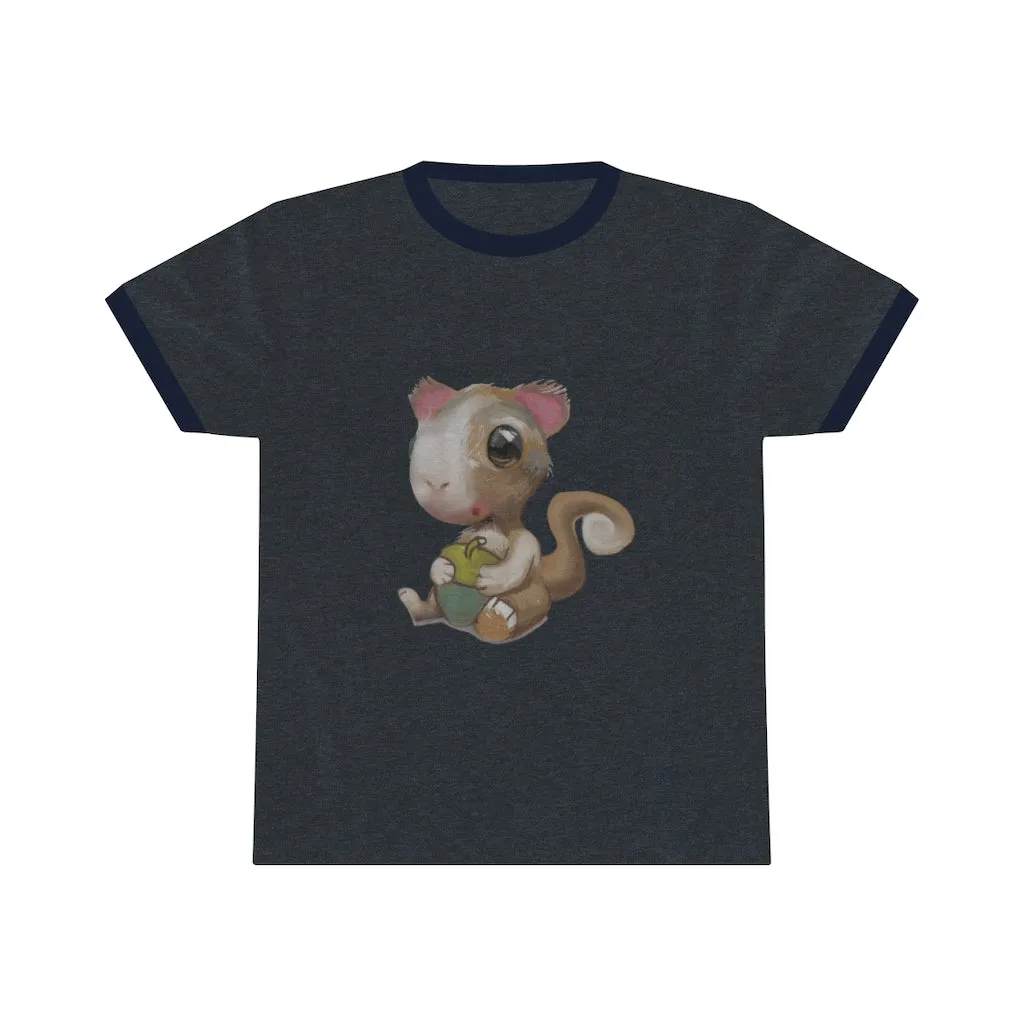 Squirrel Unisex Ringer Tee