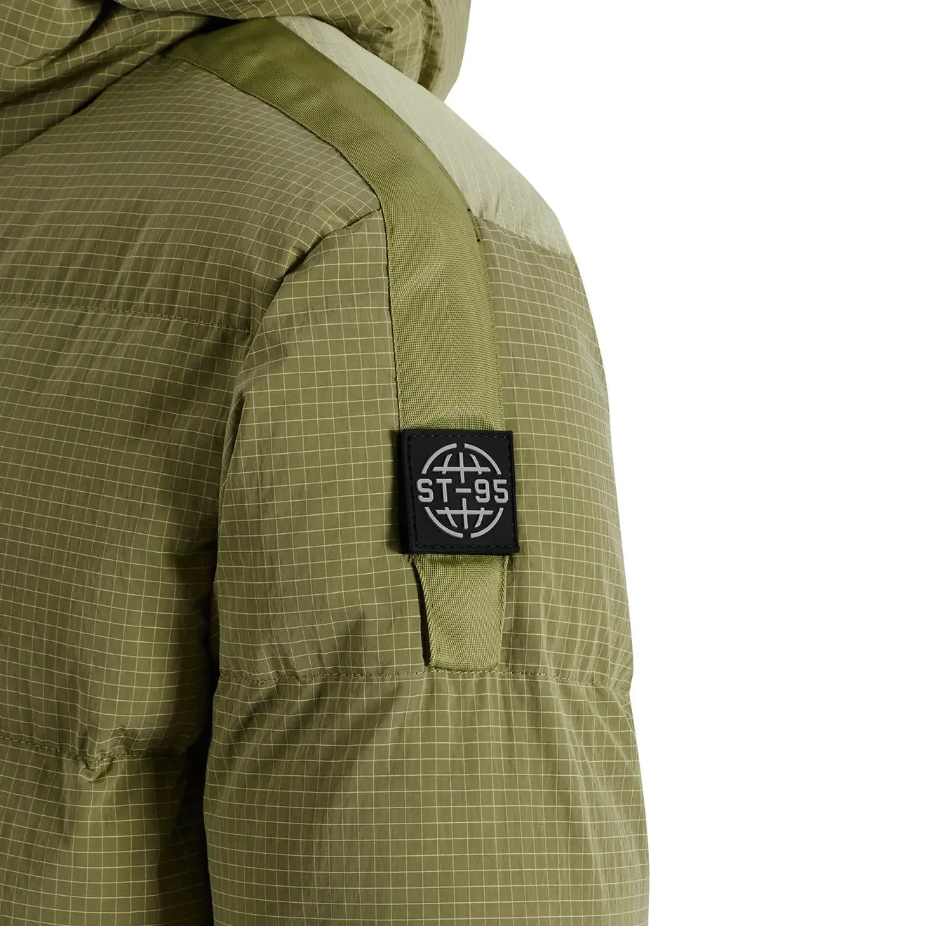 ST95 Hooded Puffer Light Green