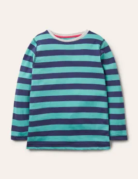 Supersoft Long-sleeved T-shirt-Brook Blue/Navy