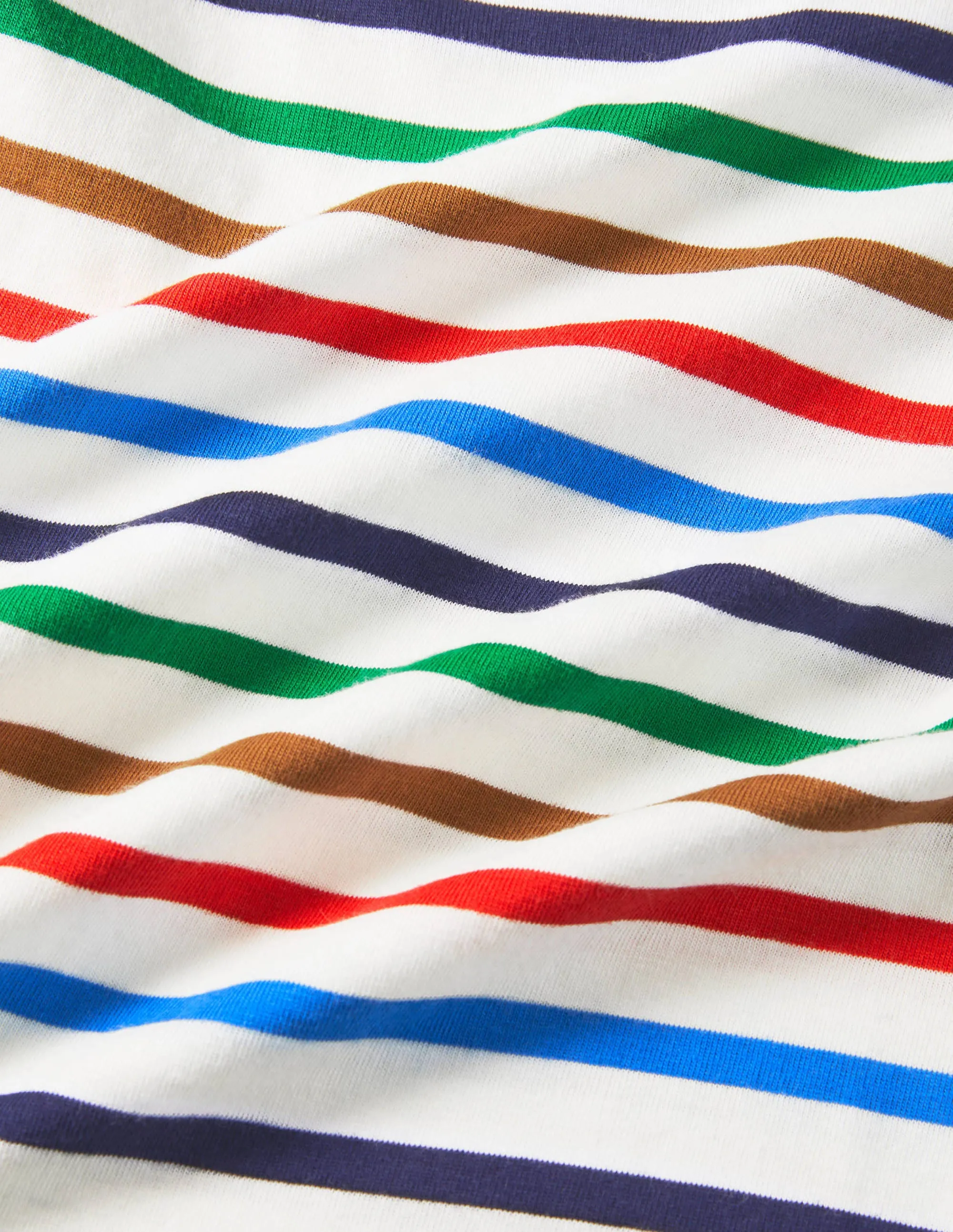 Supersoft Long-sleeved T-shirt-Ivory/Rainbow